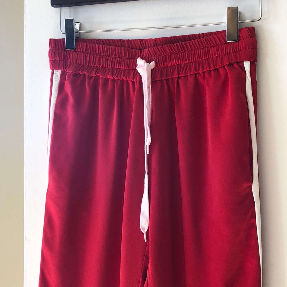 AMIRI red silk jogger pants - Picture 4 of 8